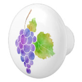 Waterverf druiven keramische knop (Rechts)