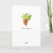 Waterverf druiven. Kunst Kaart (Achterkant)