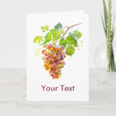 Waterverf druiven. Kunst Kaart (Voorkant)