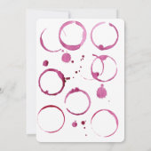 Waterverf | Druiven | Modern Vrijgezellenfeest Kaart (Achterkant)