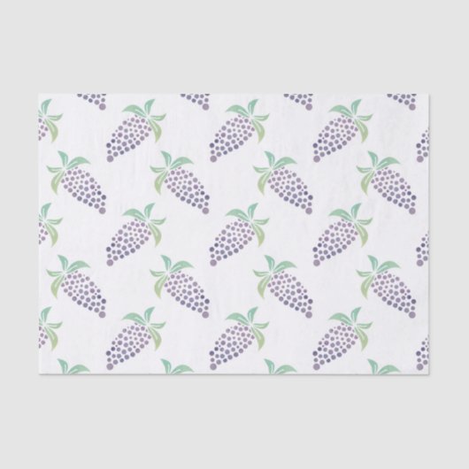 Waterverf druiven tissuepapier (Voorkant)