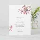 Waterverf Druivenstokken bruiloft Kaart (Staand voorkant)