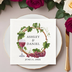 Waterverf Druivenwouden - Wreatwweddenschap Servet