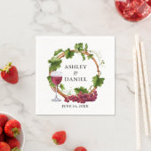 Waterverf Druivenwouden - Wreatwweddenschap Servet (Insitu)