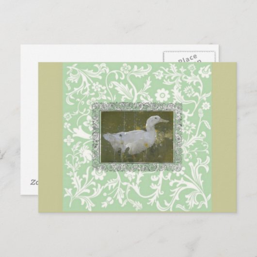 Waterverf Duck Briefkaart (Voorkant / Achterkant)