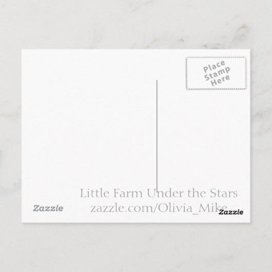 Waterverf Duck Briefkaart (Achterkant)