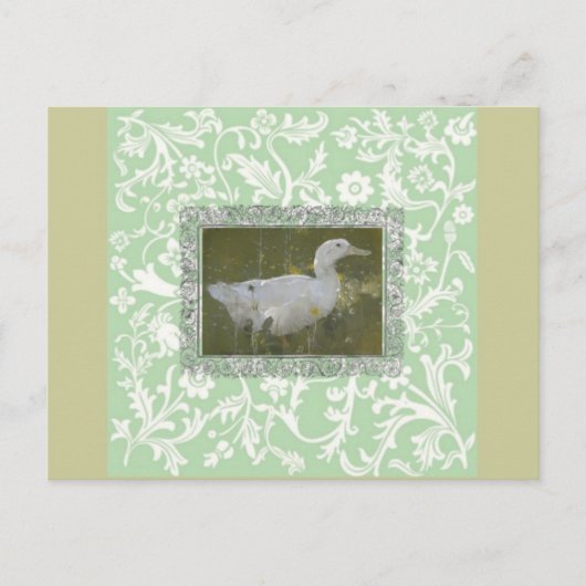 Waterverf Duck Briefkaart (Voorkant)