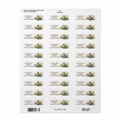 Waterverf Duck en Ducking Etiket (Full Sheet)