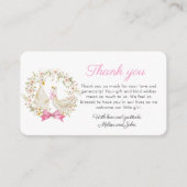 Waterverf Duck Goose Wildflower Dankjewel Kaart (Voorkant)