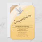 Waterverf duif bevestiging uitnodiging (Voorkant)