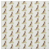 Waterverf Duits gezelschapsdier Shepherd Stof (Swatch)