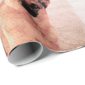 Waterverf Duitse herder Birthday Cadeaupapier (Rol Hoek)