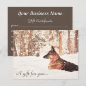 Waterverf Duitse Herder Cadeaubon Briefkaart (Voorkant / Achterkant)