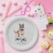 Waterverf Duitse herder papier Bord (Feest)