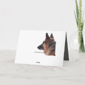 Waterverf Duitse herder vakantie groet Feestdagen Kaart (Achterkant)