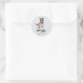 Waterverf Duitse Herdershond Sticker (Tas)