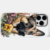 Waterverf DUITSE SHEPHERD DOG Case-Mate iPhone Case (Achterkant (horizontaal))