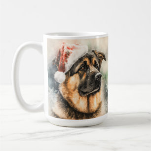 Waterverf DUITSE SHEPHERD DOG Koffiemok