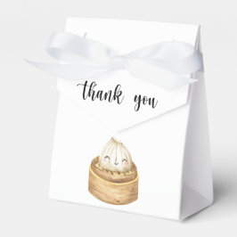 Waterverf dumpling - bedankt babyshower bedankdoosjes