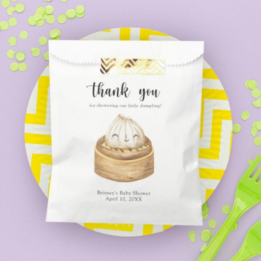 Waterverf dumpling - bedankt babyshower bedankzakje