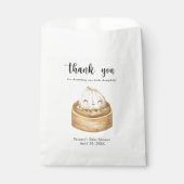 Waterverf Dumpling - Dank u baby shower Bedankzakje (Voorkant)