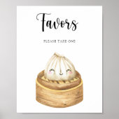 Waterverf dumpling - Favors Poster (Voorkant)