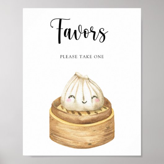 Waterverf dumpling - Favors Poster (Voorkant)