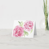 waterverf dunne roze flacon kaart (Voorkant)