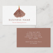 Waterverf Duster House Cleaning Maid Service Visitekaartje (Voorkant / Achterkant)