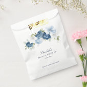 Waterverf Dusty Blue Floral Vrijgezellenfeest papi Bedankzakje (Gezegeld)