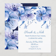 waterverf dusty blue marvy blue bruiloft i