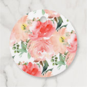 Waterverf Dusty Blue Rozen Hartelijk dank voor scr Bedankjes Labels (Achterkant)