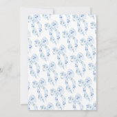 Waterverf Dusty Blue Tying the Knot Vrijgezellenfe Kaart (Achterkant)