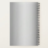 Waterverf Dusty Blue Wedding Planner (Achterkant)