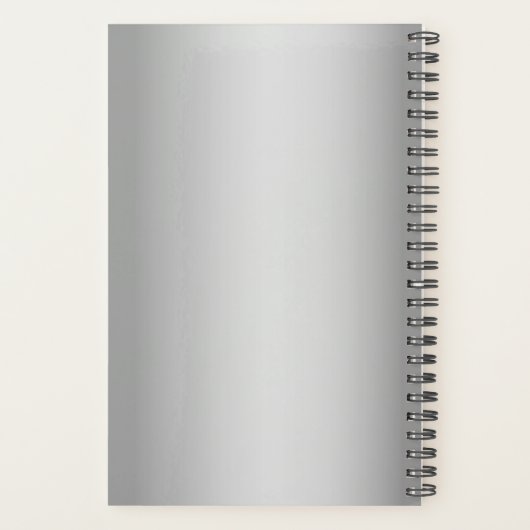 Waterverf Dusty Blue Wedding Planner (Achterkant)