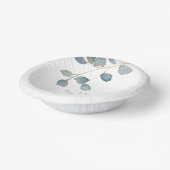 Waterverf Dusty Blue Wedding Theme Papieren Kommen (Gebogen)