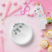 Waterverf Dusty Blue Wedding Theme Papieren Kommen (Feest)