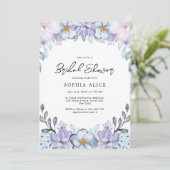 Waterverf Dusty Floral Romantisch Vrijgezellenfees Kaart (Staand voorkant)