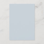 Waterverf Dusty Grey Gold Peach Floral Wedding Informatiekaartje (Achterkant)