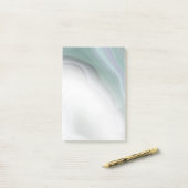 Waterverf Dusty Jade Green Lila Agate Post-it® Notes (Op bureau)