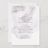 Waterverf dusty paarse floral bachelorette kaart (Achterkant)