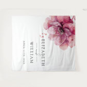 Waterverf Dusty Roos Bloemen Fotocabine Achtergron Wandkleed (Voorkant (horizontaal))