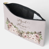  Waterverf Dusty Roos Floral Maid of Honor Etui (Open)