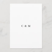 Waterverf Dusty Roos Roze Bloemen Bruiloft DETAILS Informatiekaartje (Achterkant)