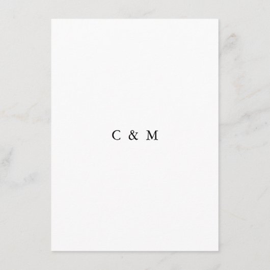 Waterverf Dusty Roos Roze Bloemen Bruiloft DETAILS Informatiekaartje (Achterkant)