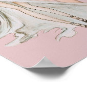 Waterverf Dusty Roos Vogue Mode Model Poster (Hoek)