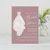 Waterverf Dusty Roos Vrijgezellenfeest Kaart (Staand voorkant)