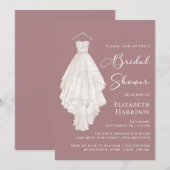 Waterverf Dusty Roos Vrijgezellenfeest Kaart (Voorkant / Achterkant)