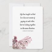 Waterverf Dusty Rozen Romantische Boho bruiloft Kaart (Achterkant)