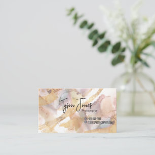 Waterverf Earth Tone Earth Tones Gouden Film Visitekaartje